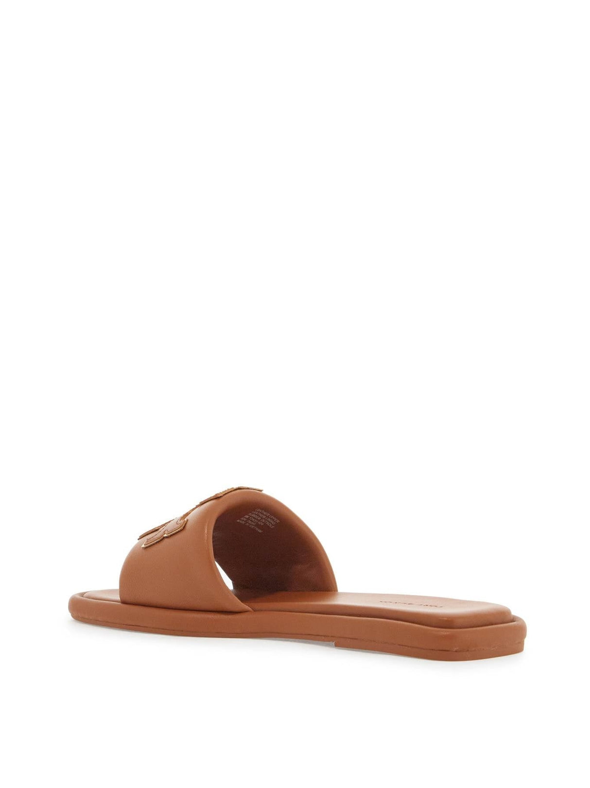 Double T Leather Slides-Tory Burch-JOHN JULIA