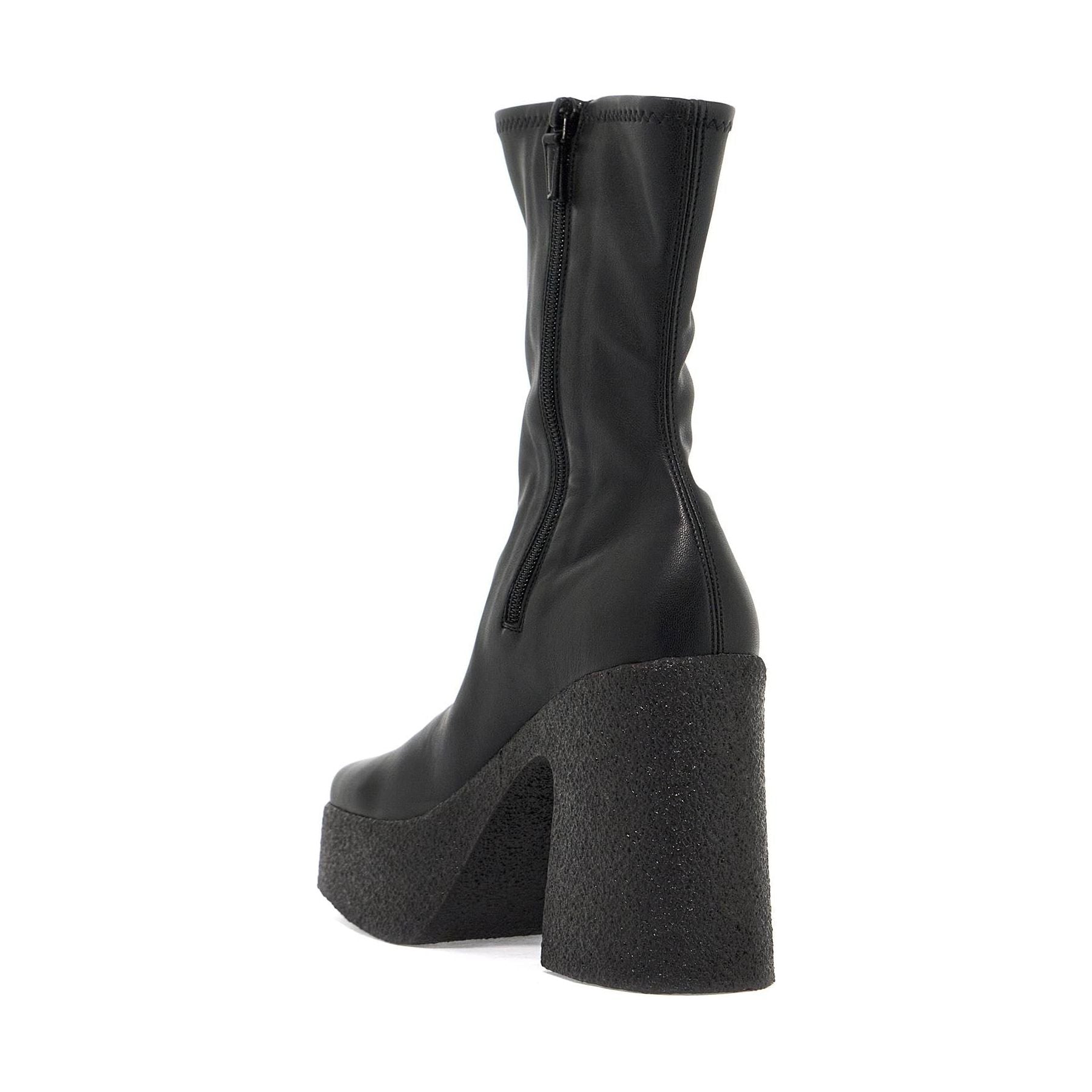 Skyla Stretch Alter Mat Chunky Ankle Boots
