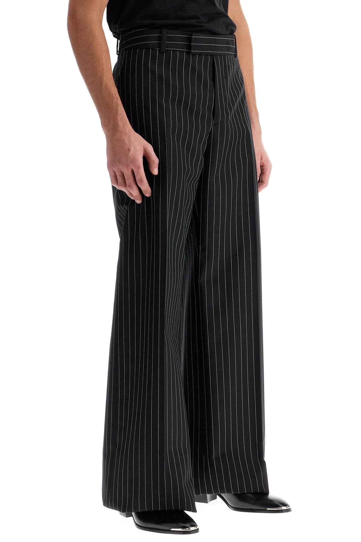 Low-waisted Pinstripe