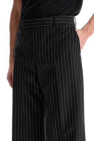 Low-waisted Pinstripe