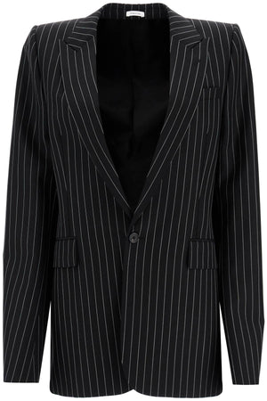 Striped Jacket With Voluminous