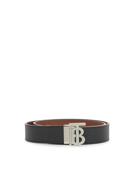 Reversible Monogram Leather Belt-Burberry-JOHN JULIA