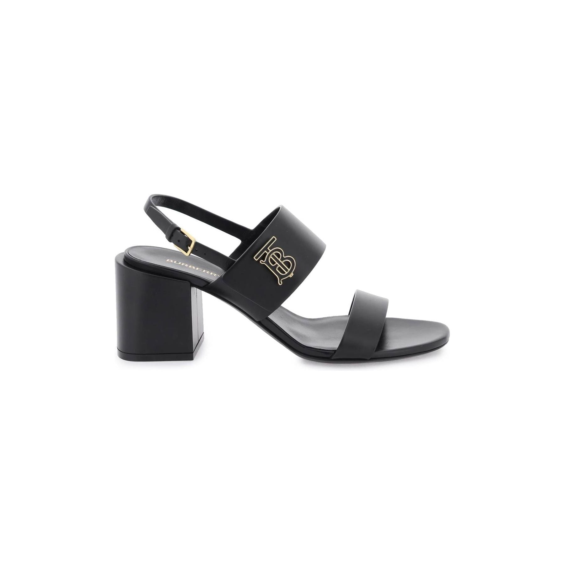 Leather Sandals With Monogram