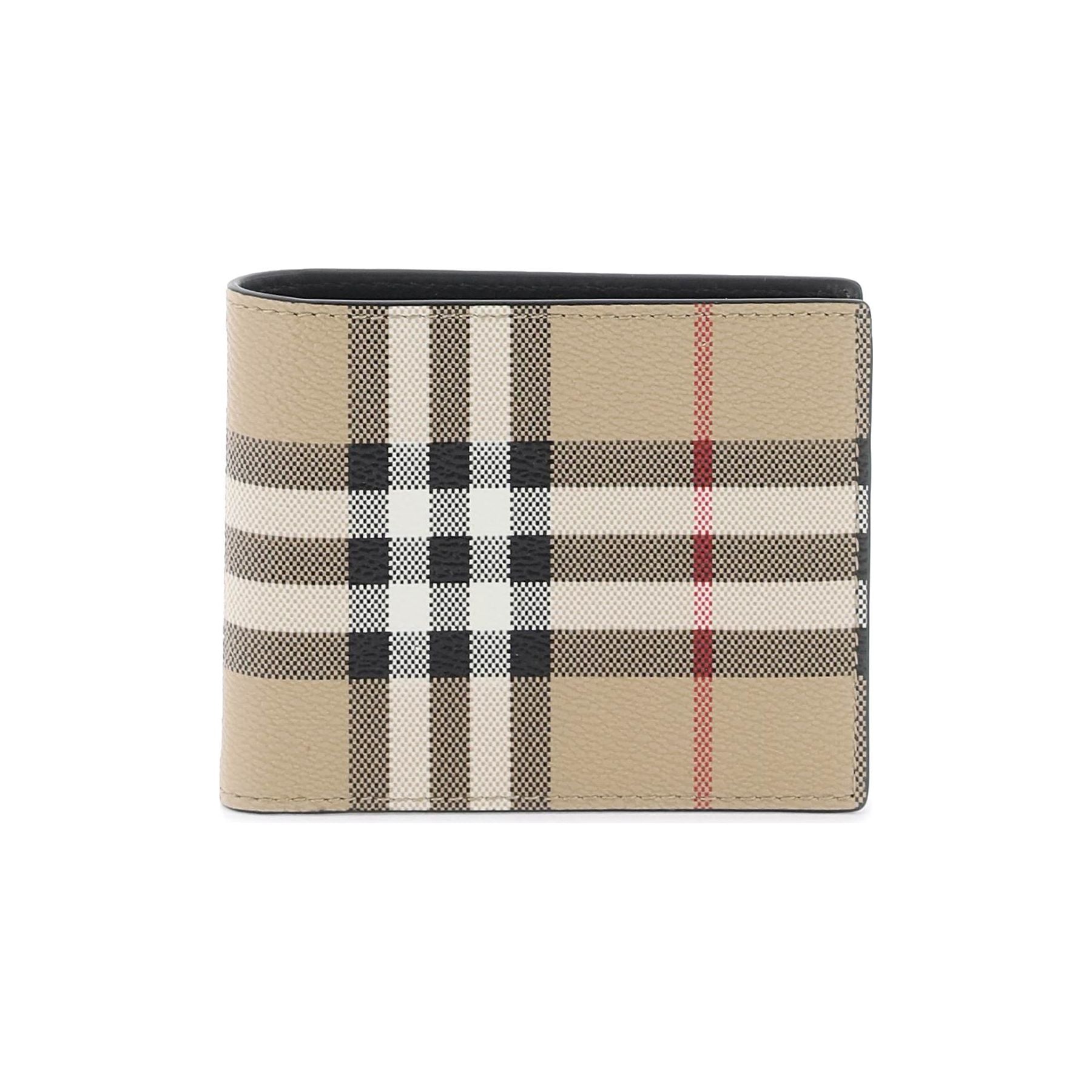 Bifold Wallet With Check Motif