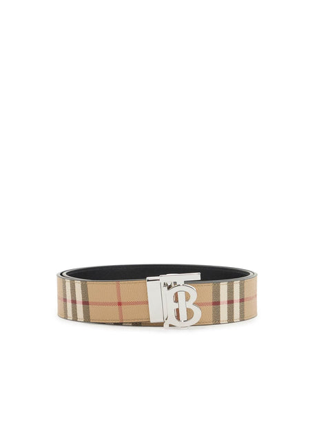 Check Pattern Reversible Belt-Burberry-JOHN JULIA