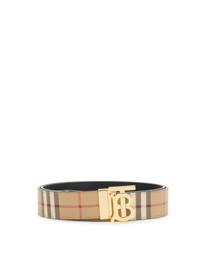 Reversible Check Leather Belt-Burberry-JOHN JULIA