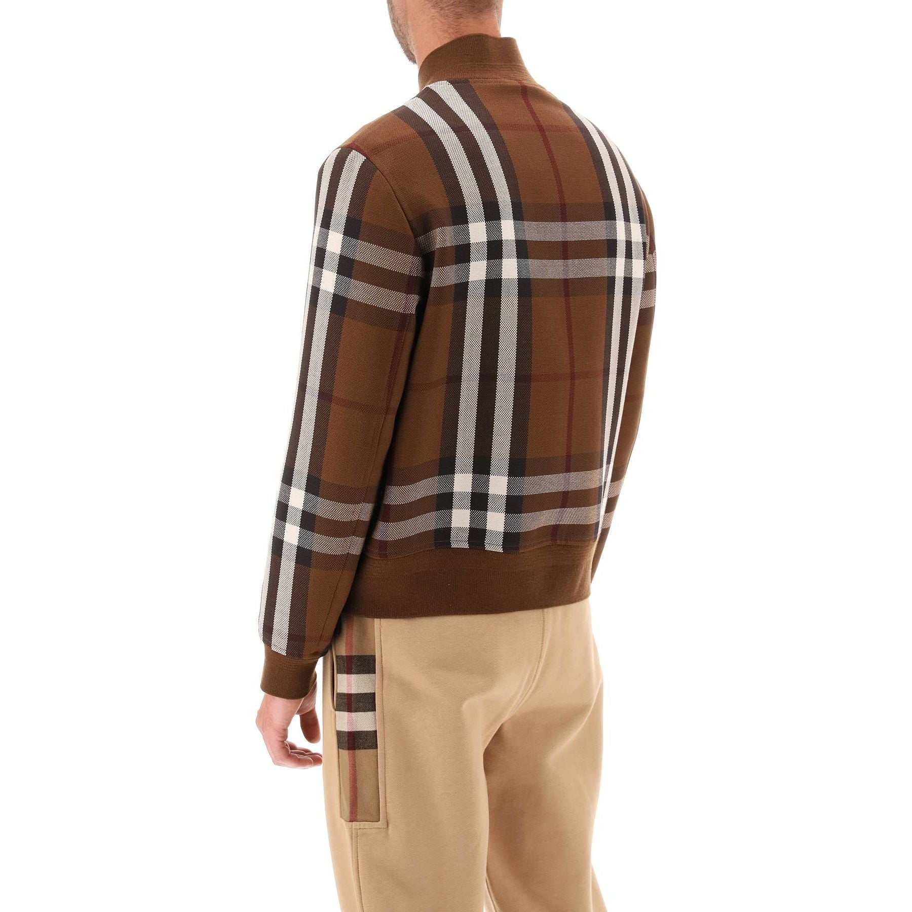 Bomber Jacket With Burberry Check Motif