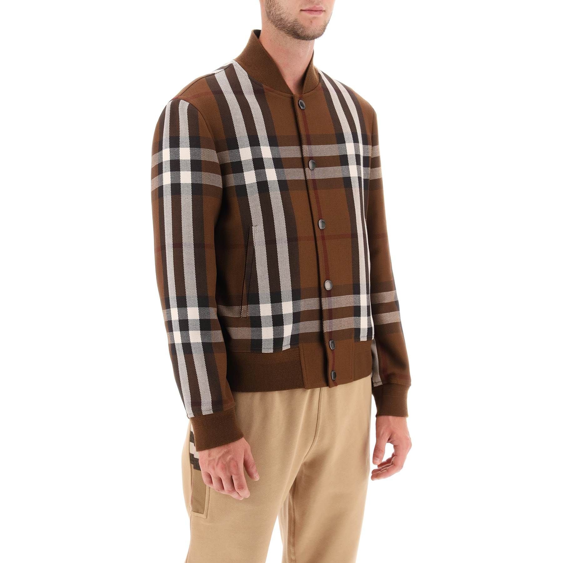 Bomber Jacket With Burberry Check Motif