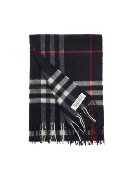 Check Pattern Cashmere Scarf-Burberry-JOHN JULIA