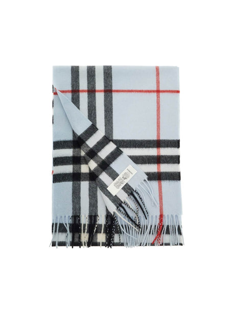 Check Pattern Cashmere Scarf-Burberry-JOHN JULIA