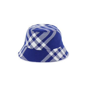 Check Cotton-Blend Bucket Hat