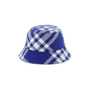 Check Cotton-Blend Bucket Hat