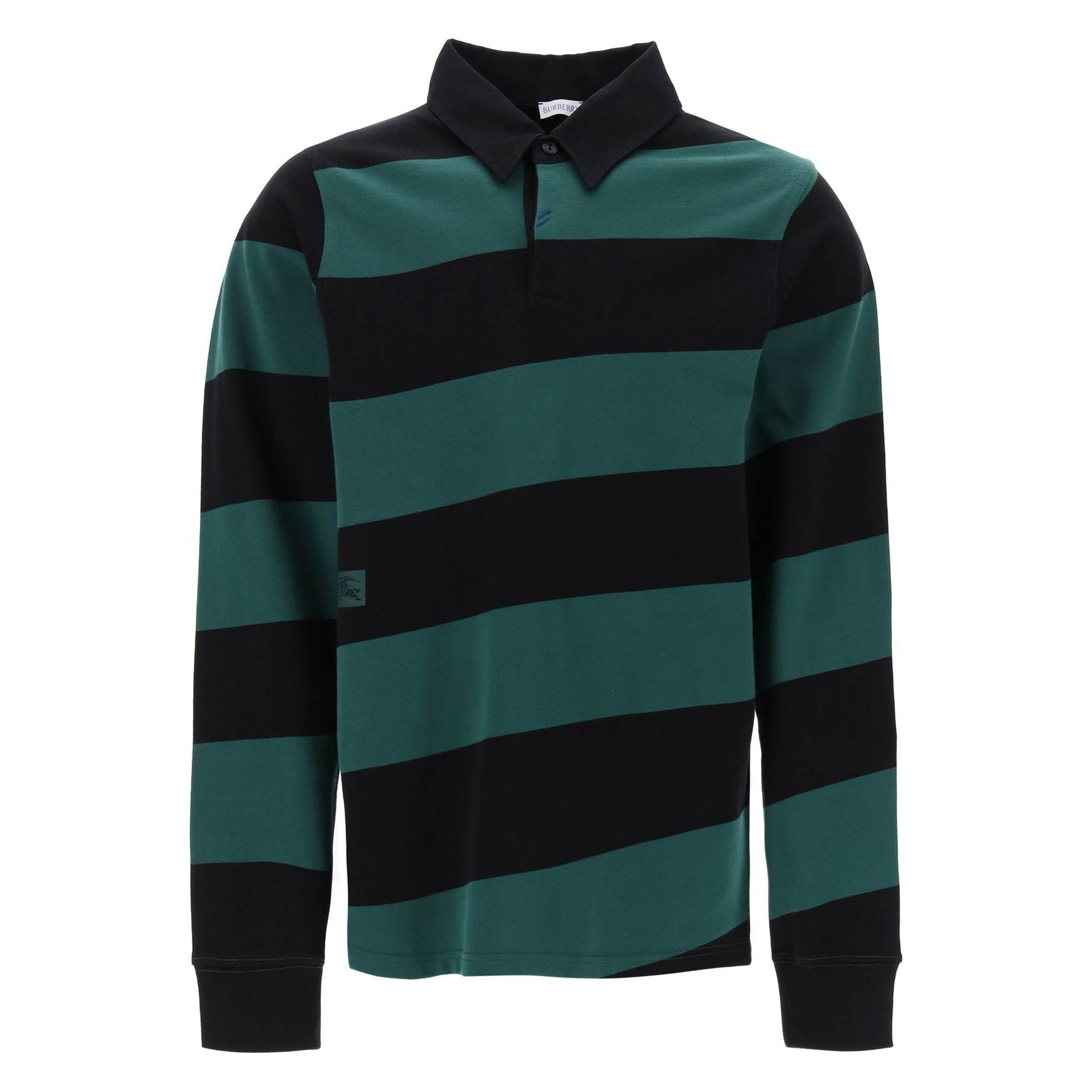 Striped Long Sleeve Polo Shirt