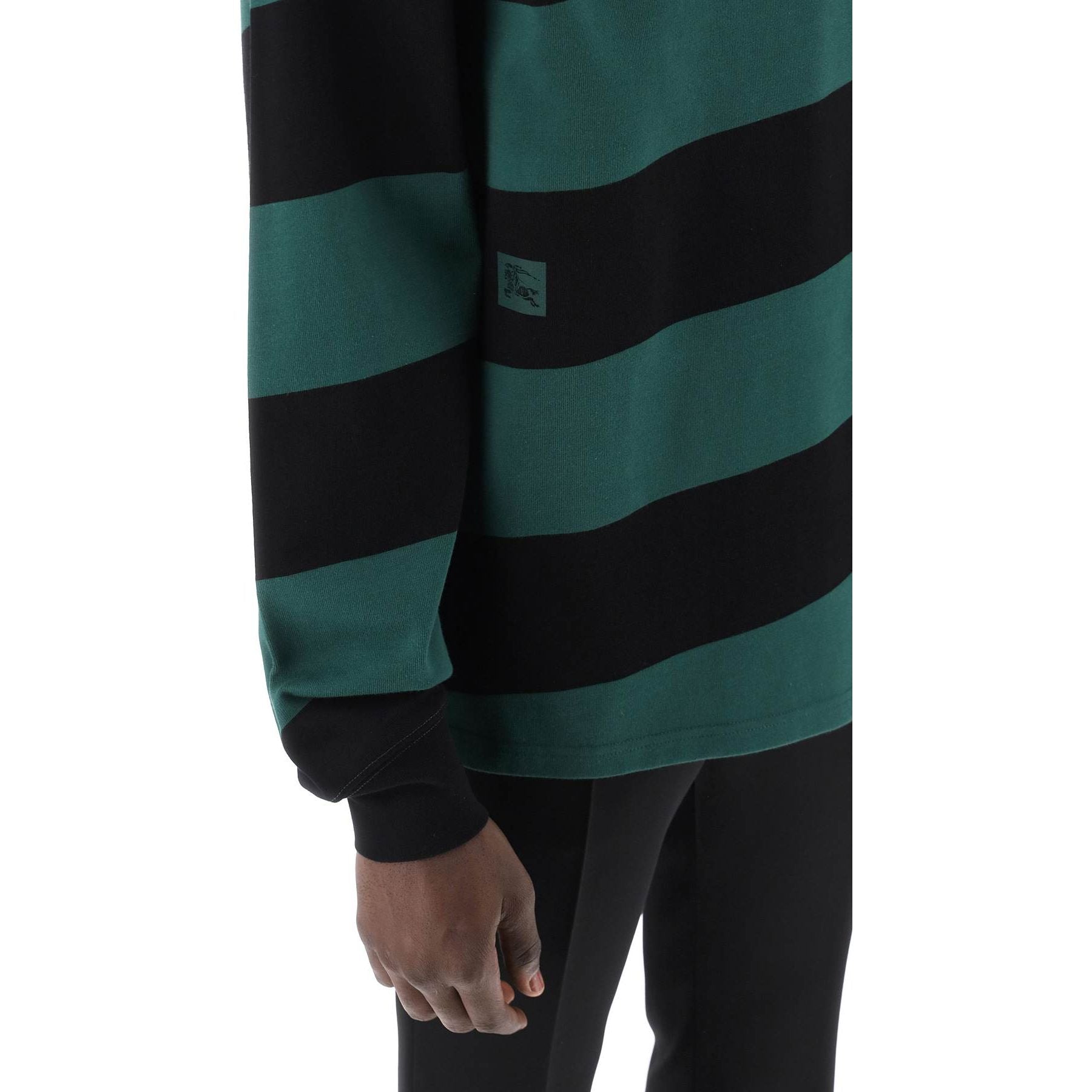 Striped Long Sleeve Polo Shirt