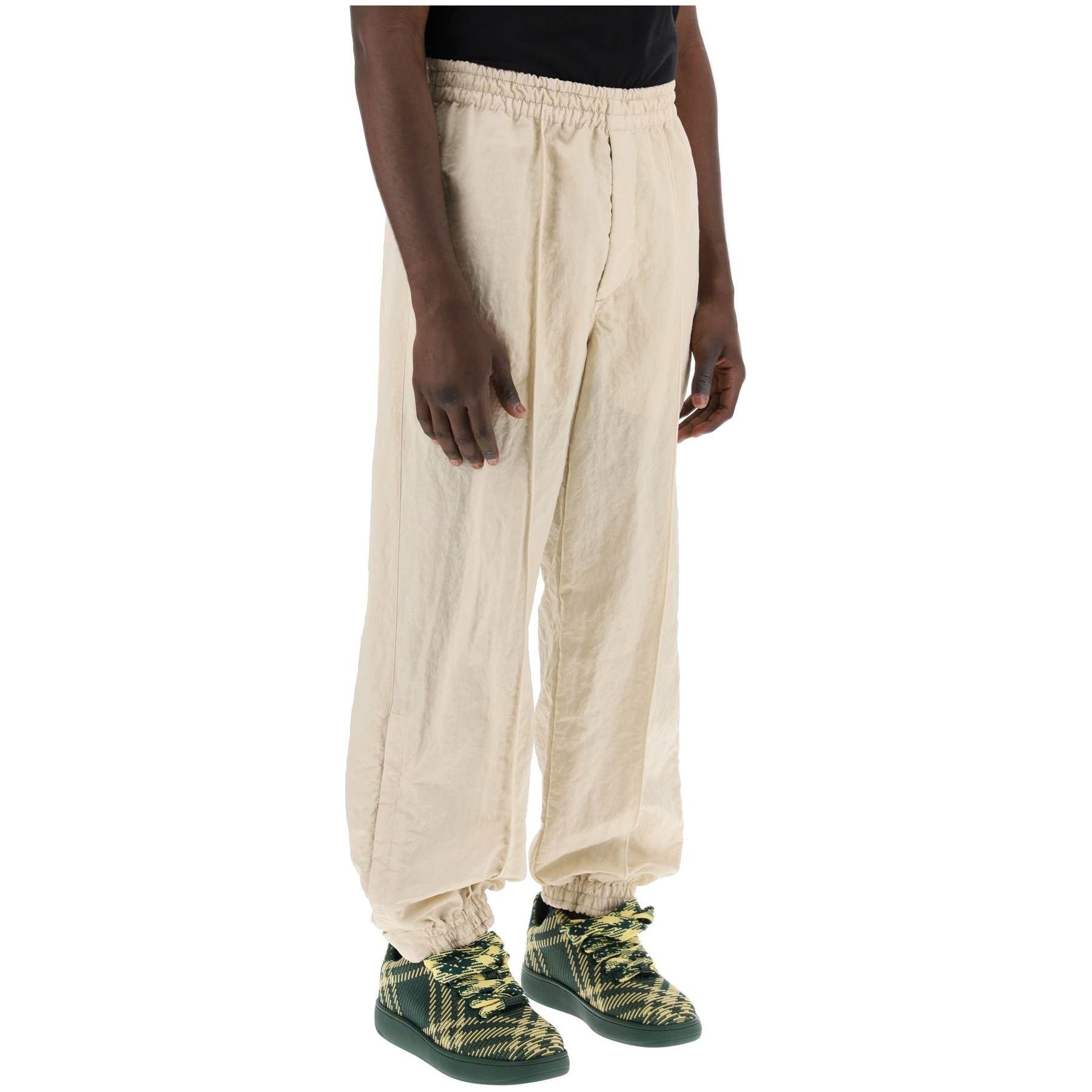 Textured Nylon Joggers