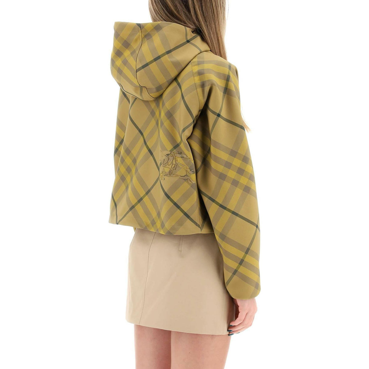 Cedar Cropped Check Lightweight Jacket BURBERRY JOHN JULIA.