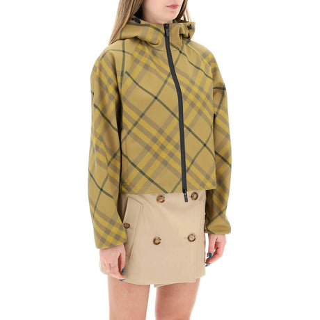 Cedar Cropped Check Lightweight Jacket BURBERRY JOHN JULIA.