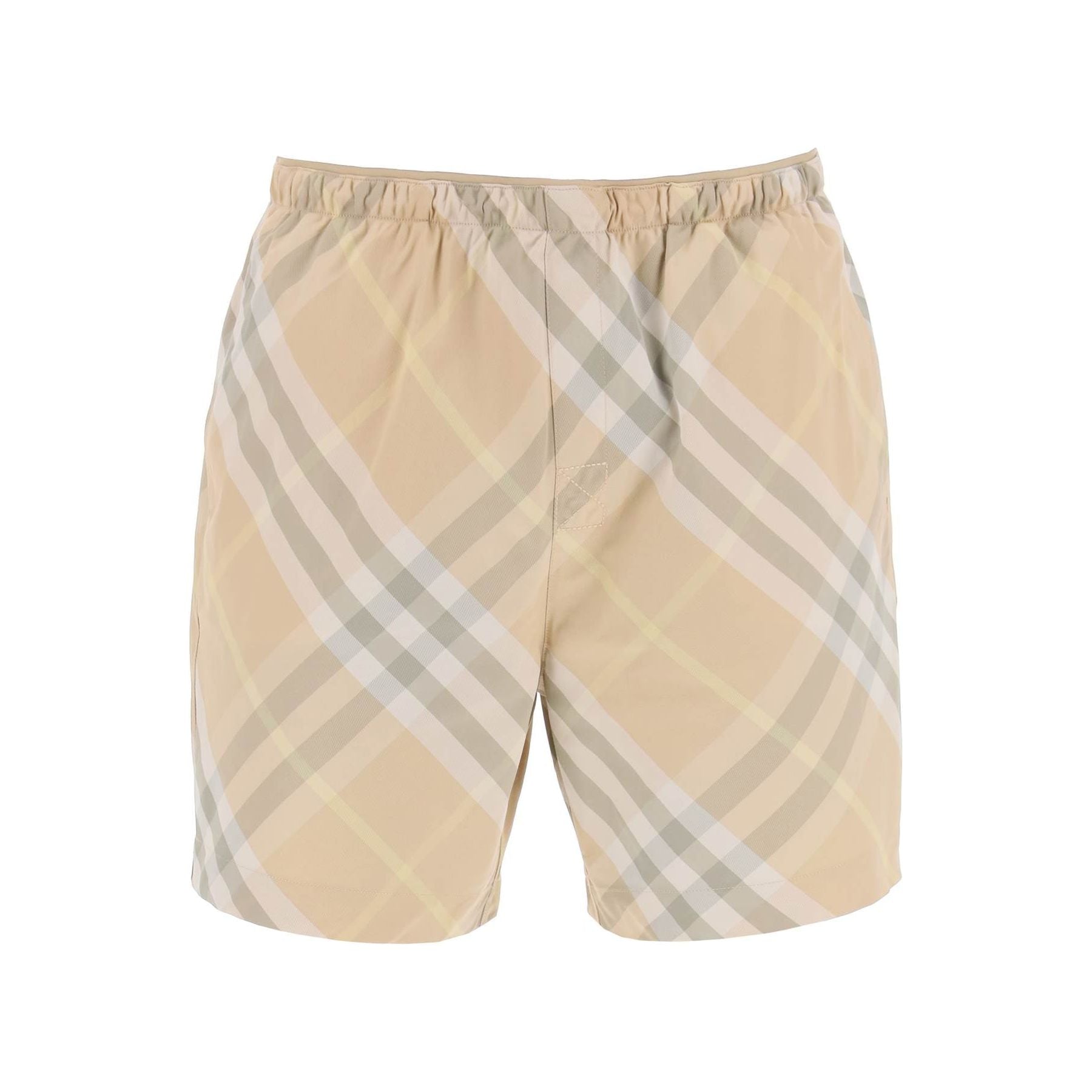 Check Nylon Swim Shorts