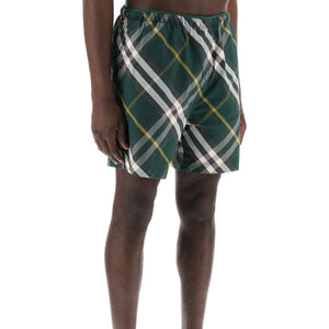 Check Nylon Swim Shorts