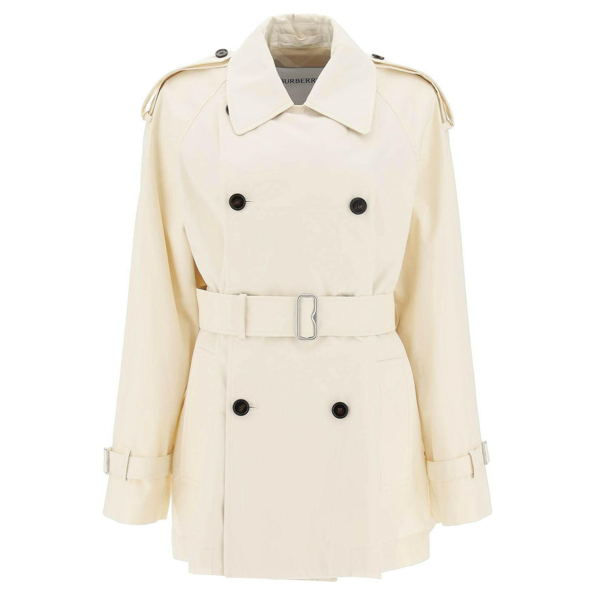 Short Gabardine Trench Coat.