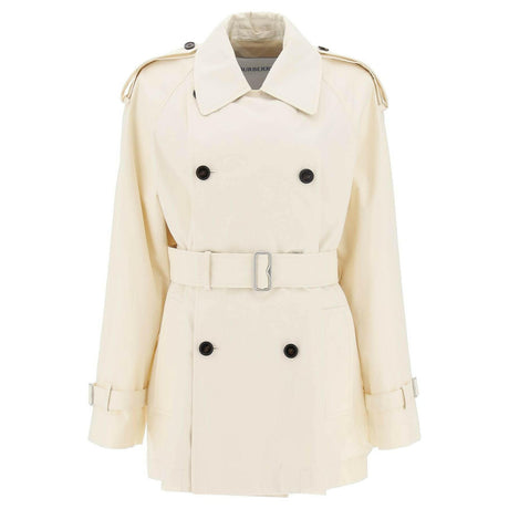 BURBERRY-Short Gabardine Trench Coat-JOHN JULIA