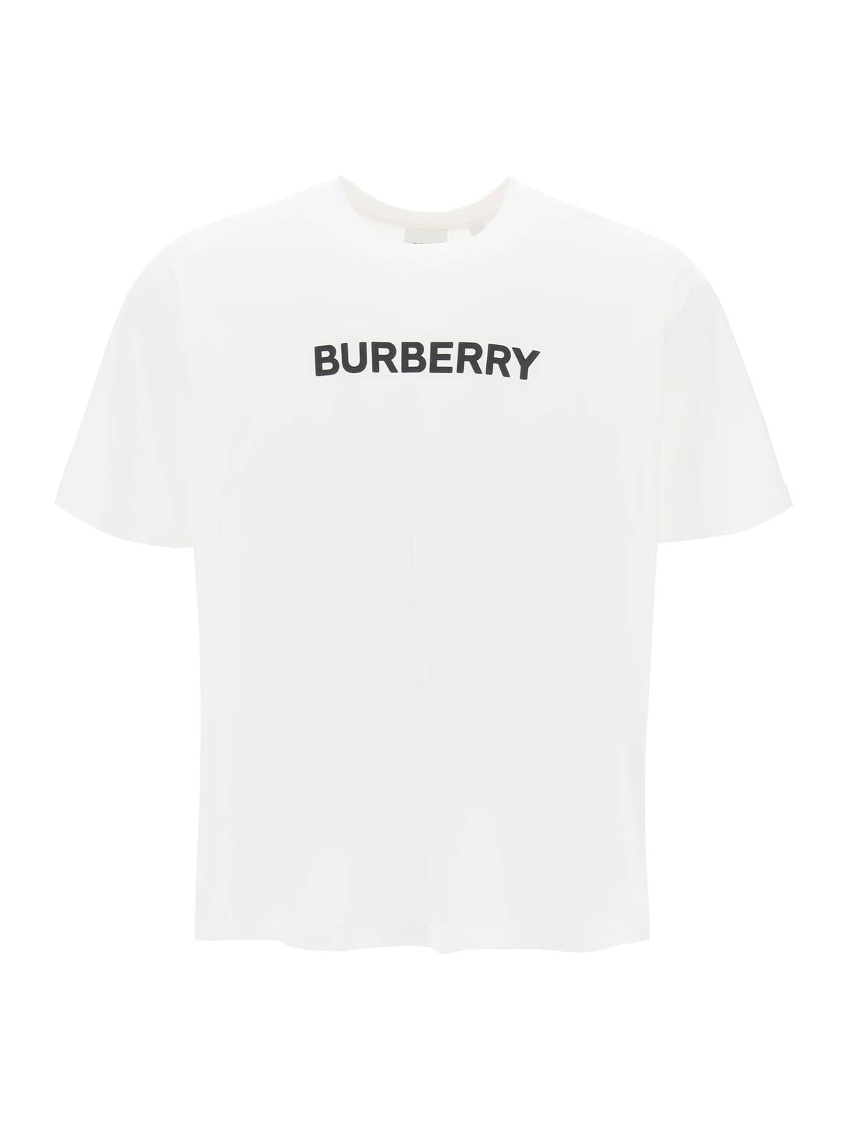 Harriston Logo Print T-Shirt-Burberry-JOHN JULIA