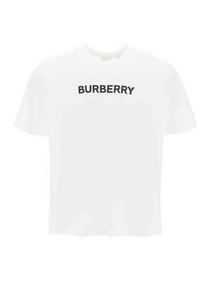 Harriston Logo Print T-Shirt-Burberry-JOHN JULIA