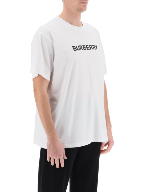 Harriston Logo Print T-Shirt-Burberry-JOHN JULIA