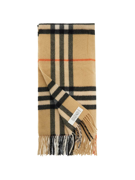 Ered Wide Cashmere Scarf-Burberry-JOHN JULIA