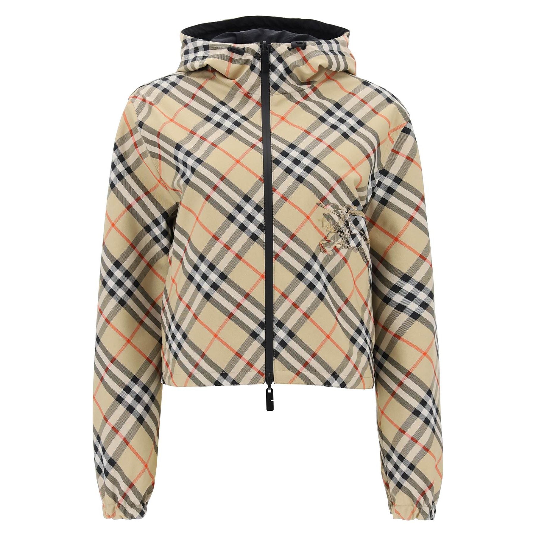 Cropped Reversible Hooded Jacket