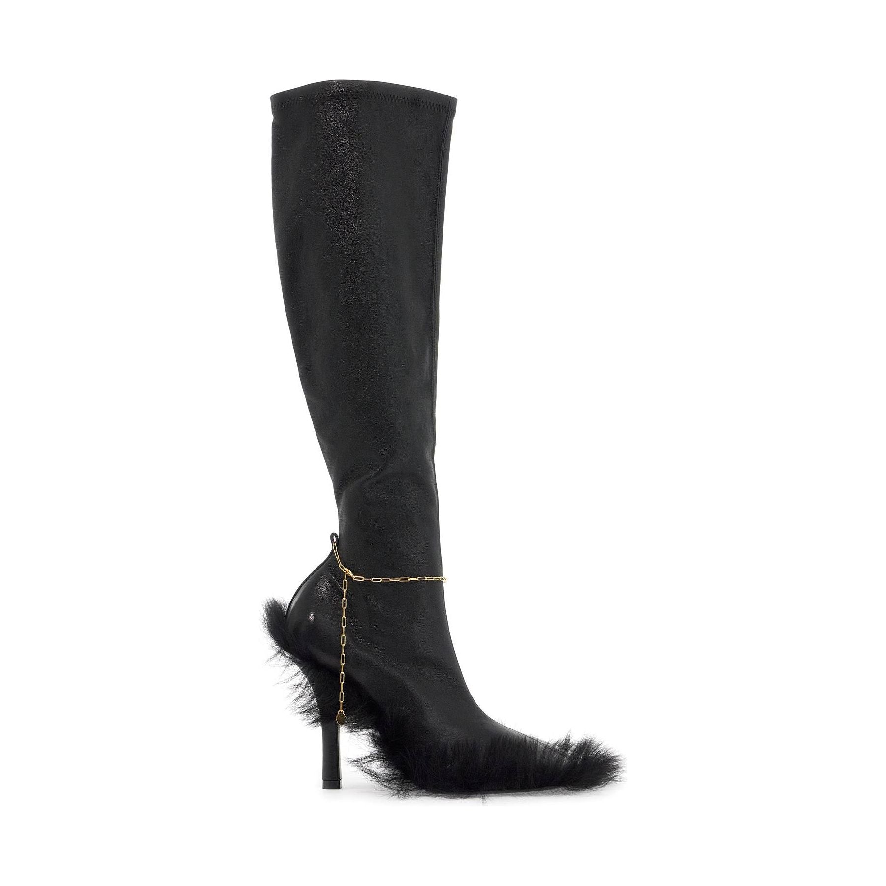 BURBERRY-Slinky Leather High Legging Boots -JOHN JULIA.