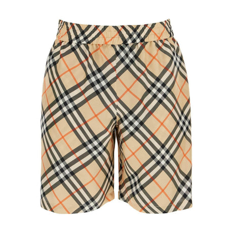 BURBERRY-Ered Silk Bermuda Shorts Men-JOHN JULIA