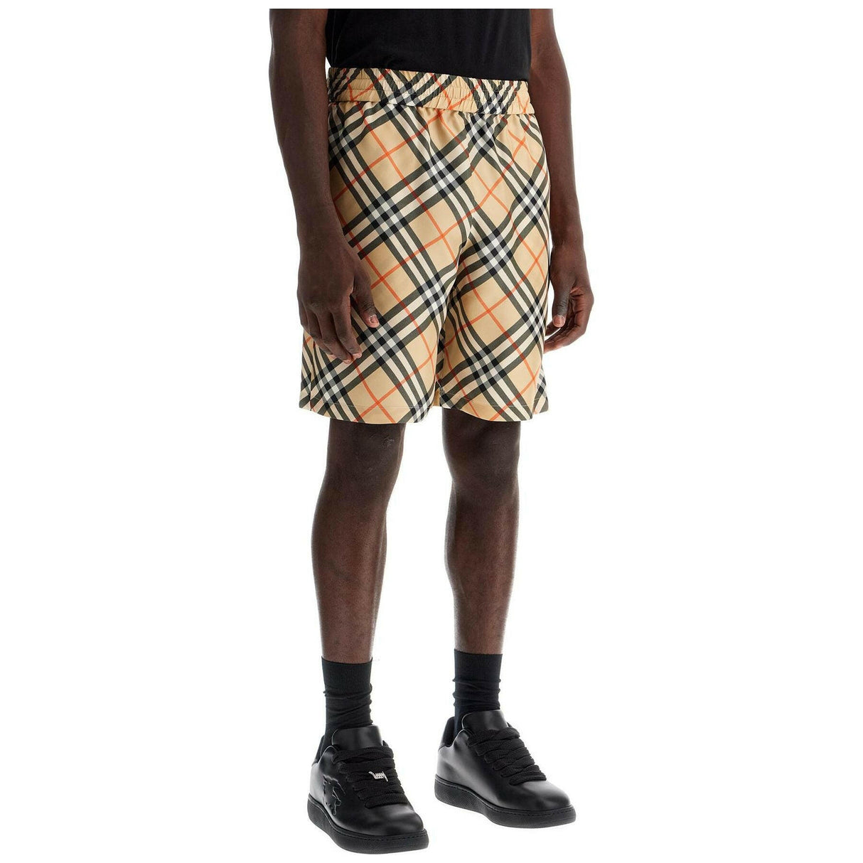 Ered Silk Bermuda Shorts For Men.