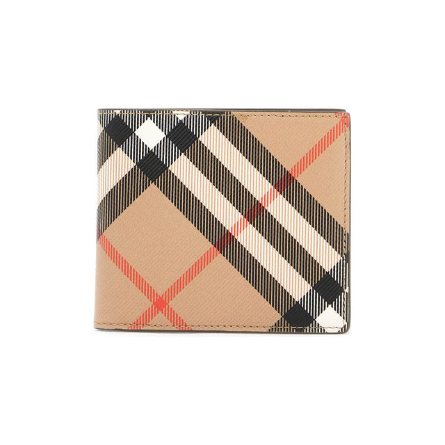 BURBERRY-Check Bifold Wallet -JOHN JULIA.