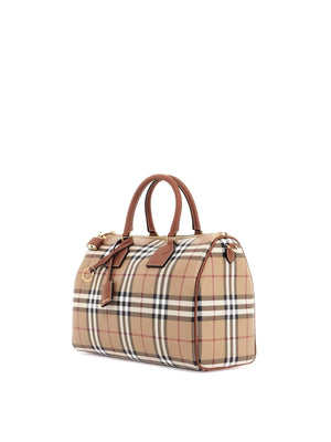 Check Media Bowling Bag-Burberry-JOHN JULIA