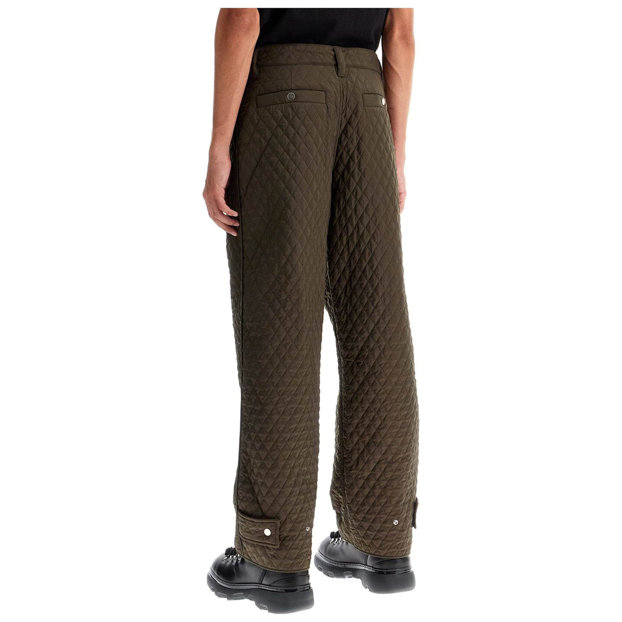 BURBERRY-Quilted Nylon Trousers -JOHN JULIA.