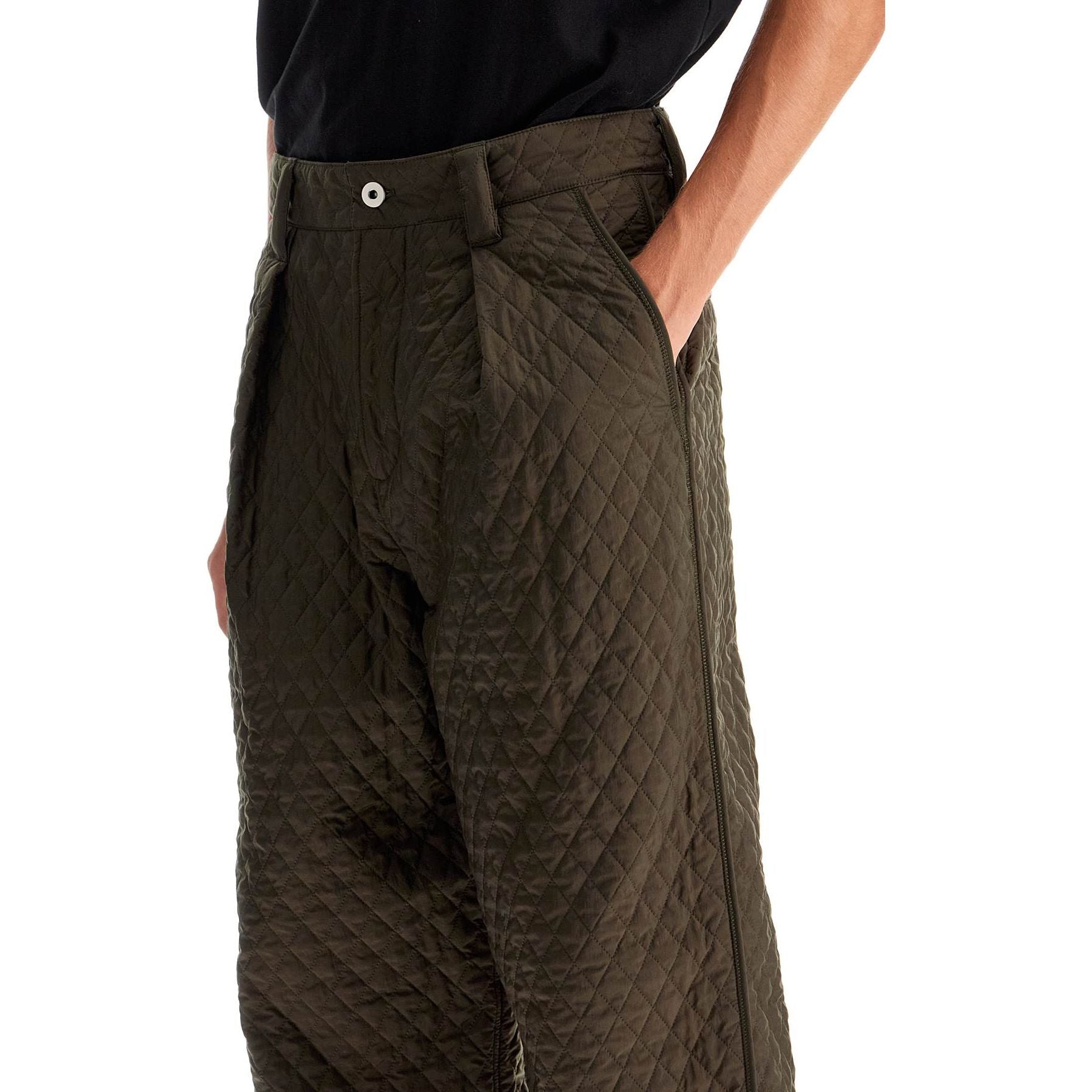 Quilted Nylon Trousers