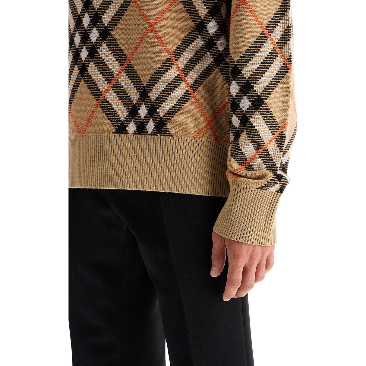 BURBERRY-Ered Wool And Mohair Pullover Sweater -JOHN JULIA.