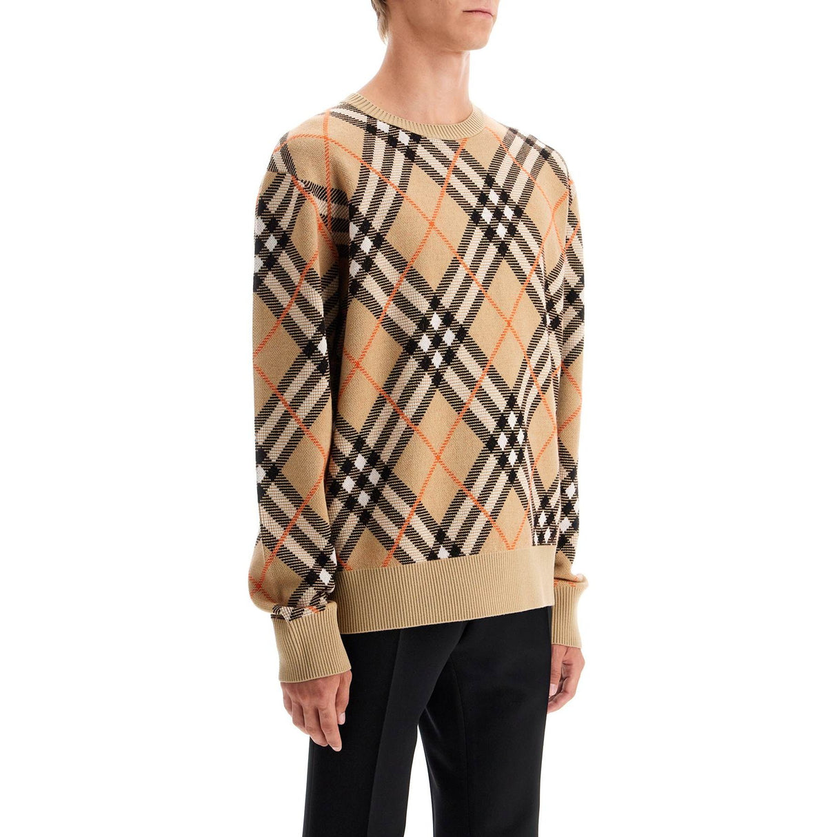 BURBERRY-Ered Wool And Mohair Pullover Sweater -JOHN JULIA.