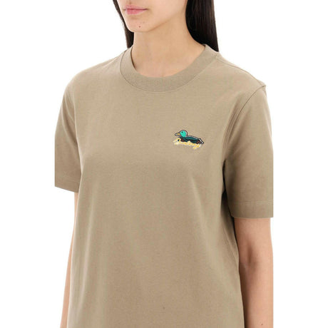 T-Shirt With Duck Detail.