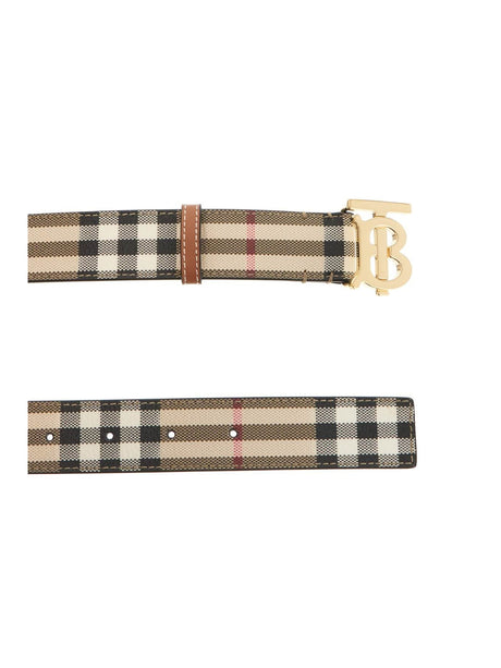 Ered TB Logo Coated Canvas Belt-Burberry-JOHN JULIA