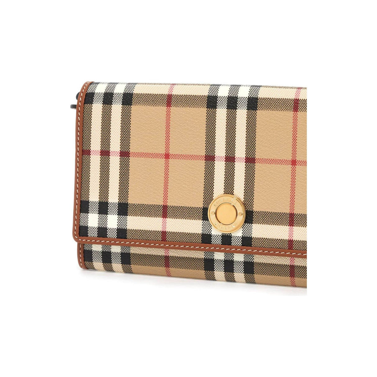 BURBERRY-Check Chain Strap Wallet -JOHN JULIA.