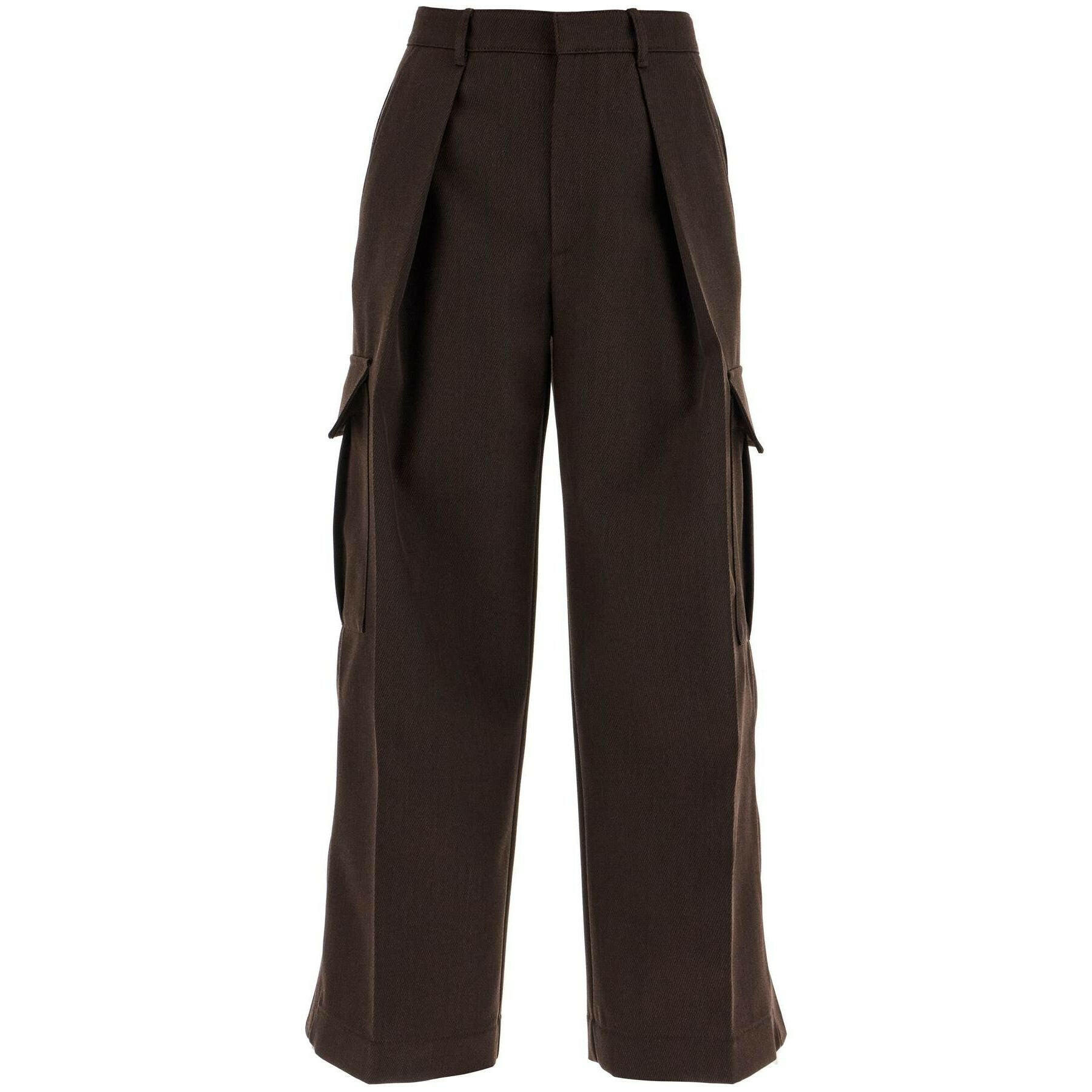 Cropped Wool Cargo Pants.