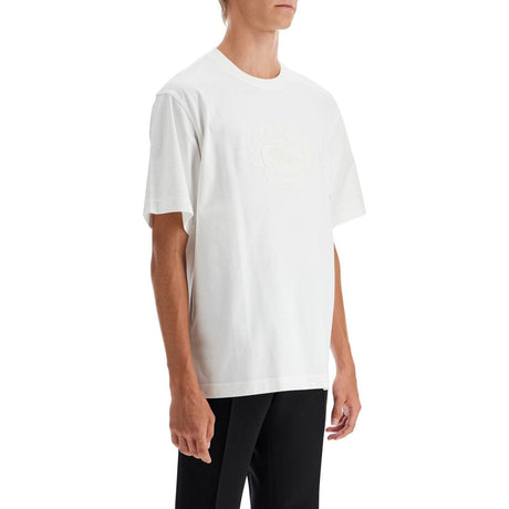 BURBERRY-"Ekd Embroidered T Shirt -JOHN JULIA.