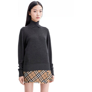 BURBERRY-Wool High Neck Sweater -JOHN JULIA.