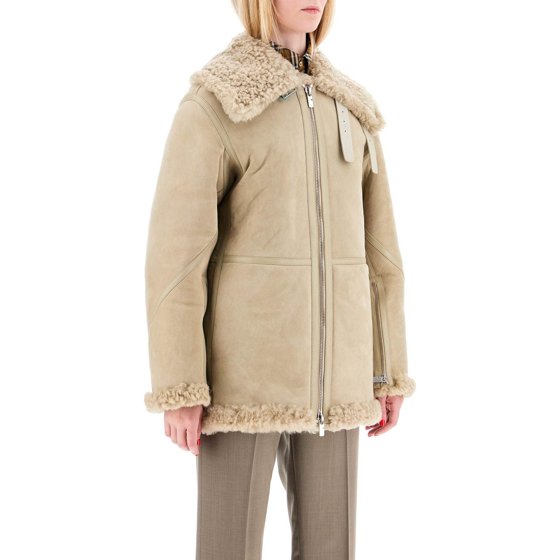 Shearling Aviator Jacket For