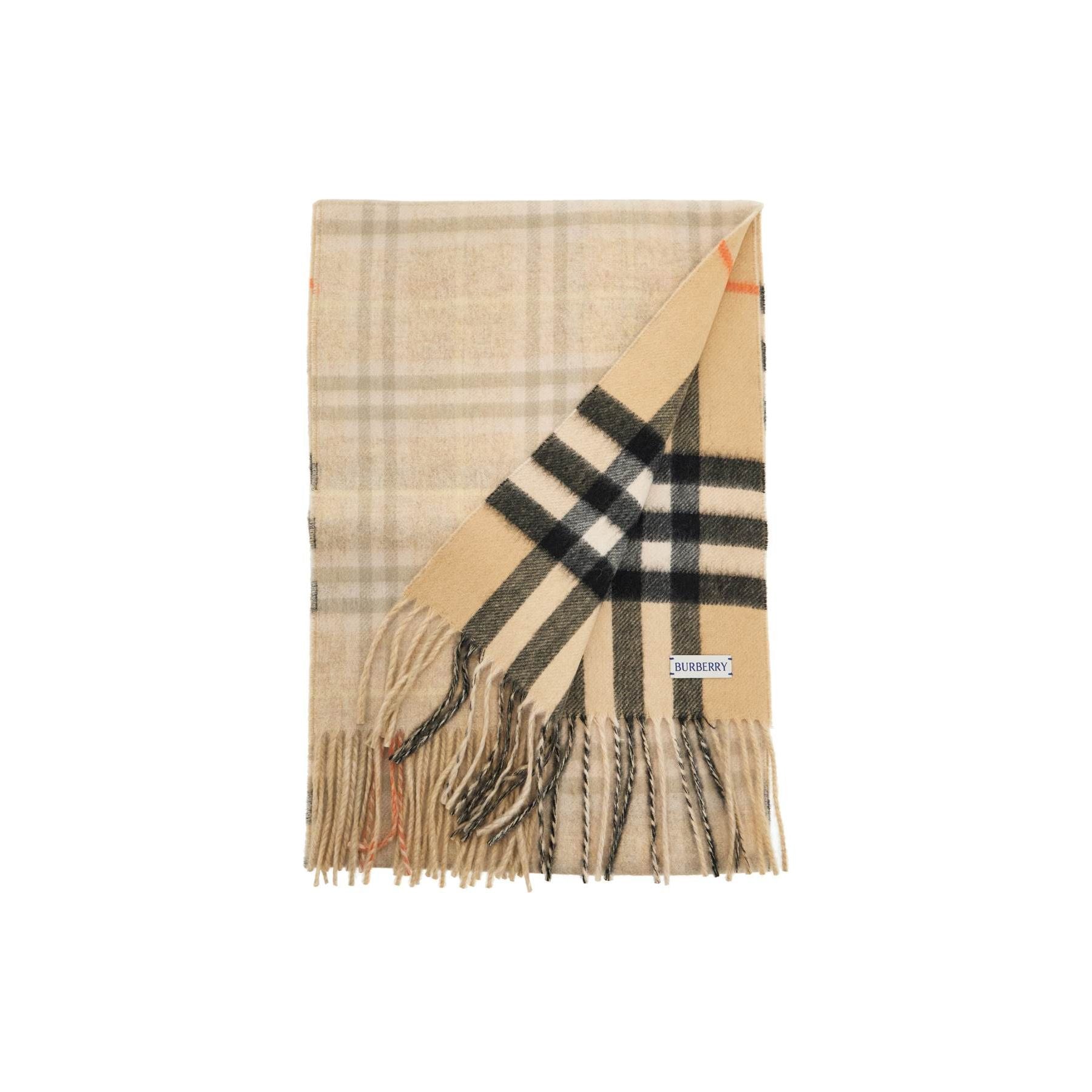 Check Reversible Cashmere Scarf