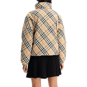 Reversible Check Nylon Puffer Jacket