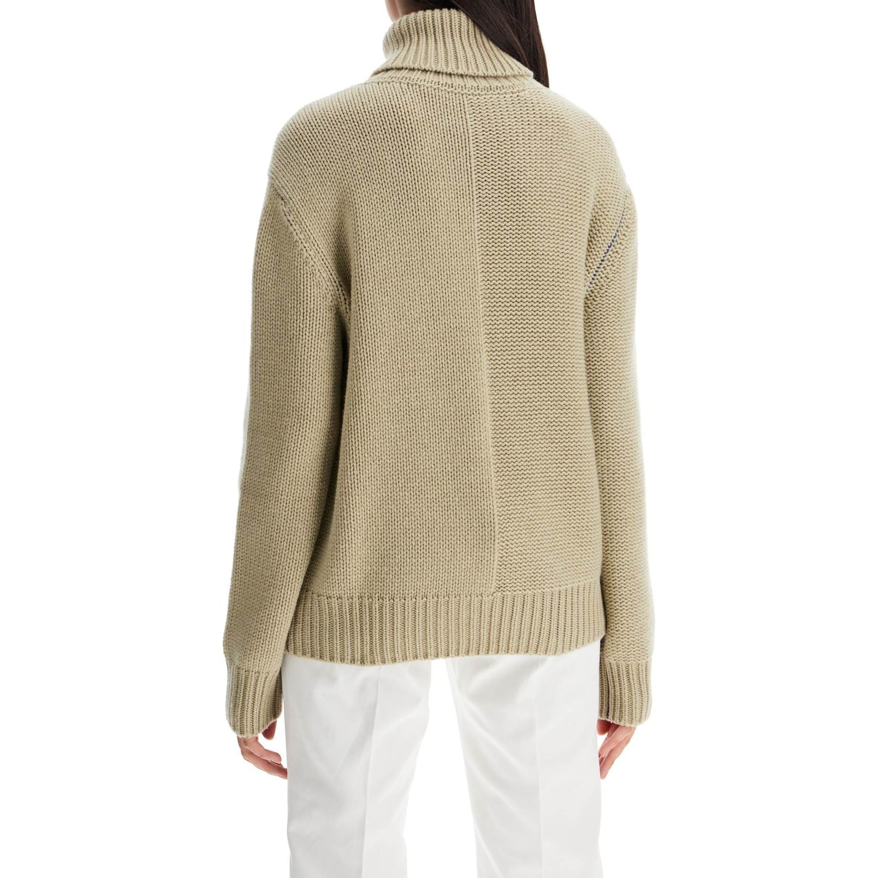 BURBERRY-Cashmere Sweater With Ekd Design -JOHN JULIA.