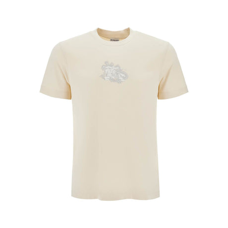 BURBERRY-Paisley Print Equestrian T-Shirt-JOHN JULIA